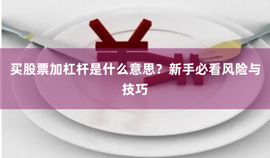 买股票加杠杆是什么意思？新手必看风险与技巧